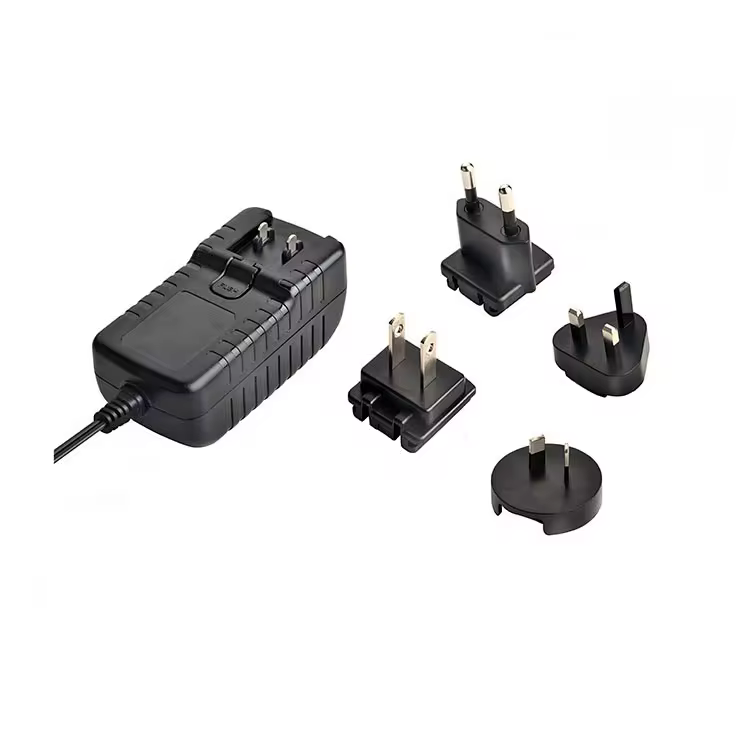 12V 3A Power Supply 36W AC/DC Adapter Interchangeable Plug