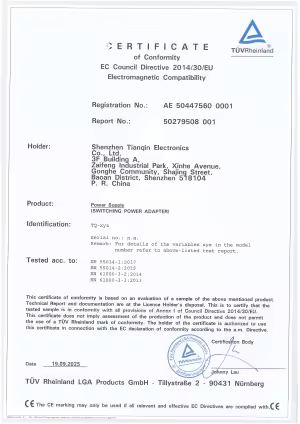 TUV CE Certification