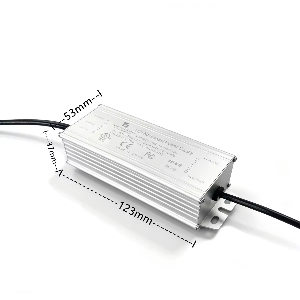 12V 5A Power Supply 60W AC/DC Adapter IP67 Waterproof